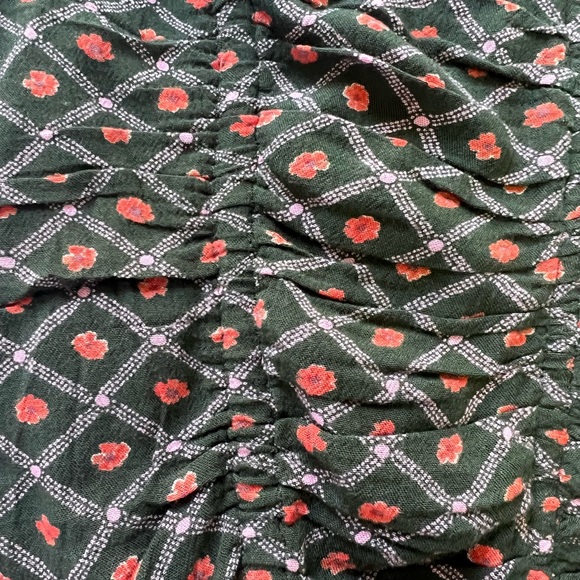 Free Peope Mischa Bodysuit NWT Large Intimately Floral Green Coral Thong Snaps - Picture 12 of 13